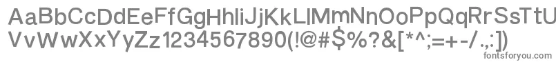 BurveticaNc Font – Gray Fonts on White Background