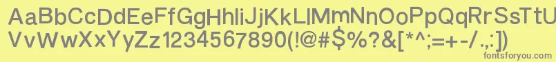 More about BurveticaNc Font BurveticaNc Font – Gray Fonts on Yellow Background