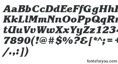 KorinnablackcttBolditalic font – big Fonts