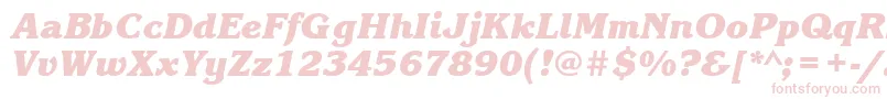 KorinnablackcttBolditalic Font – Pink Fonts on White Background