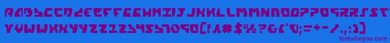 GyrfalconCondensed Font – Purple Fonts on Blue Background