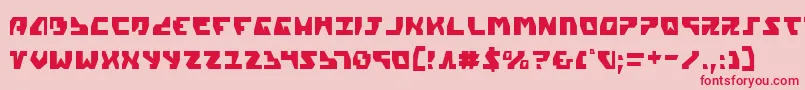 GyrfalconCondensed Font – Red Fonts on Pink Background
