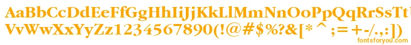 Garamdb Font – Orange Fonts on White Background