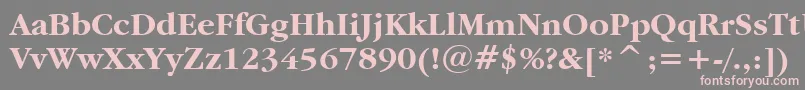 Garamdb Font – Pink Fonts on Gray Background