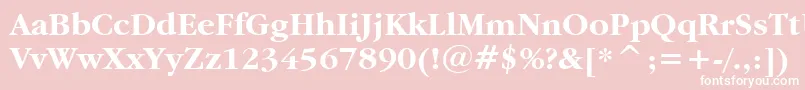 Garamdb Font – White Fonts on Pink Background