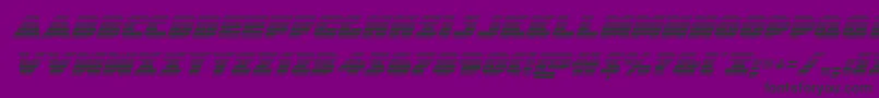 フォントJedisfgradital – 紫の背景に黒い文字