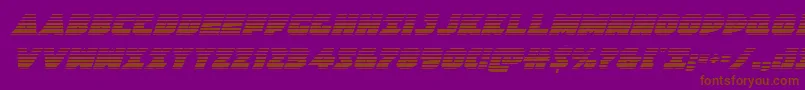 Jedisfgradital Font – Brown Fonts on Purple Background