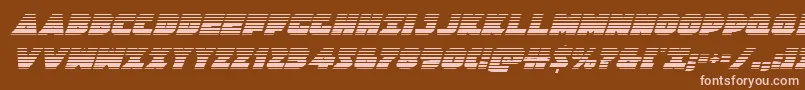 Jedisfgradital Font – Pink Fonts on Brown Background