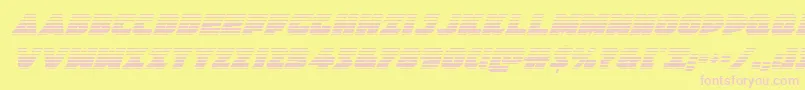 Jedisfgradital Font – Pink Fonts on Yellow Background
