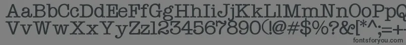 Typo Font – Black Fonts on Gray Background