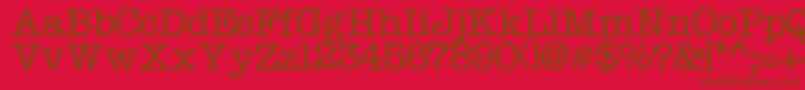 Typo Font – Brown Fonts on Red Background
