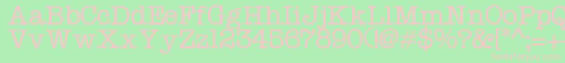 Fonte Typo – fontes rosa em um fundo verde