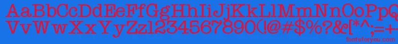 Шрифт Typo – красные шрифты на синем фоне