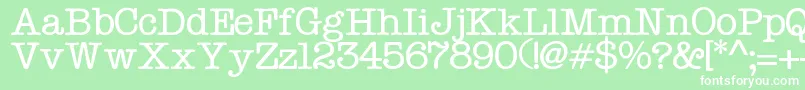 fuente Typo – Fuentes Blancas Sobre Fondo Verde