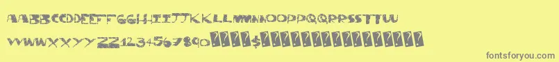 More about Thriftstore Font Thriftstore Font – Gray Fonts on Yellow Background