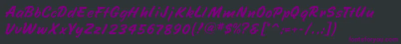 SpeedlineRegular Font – Purple Fonts on Black Background