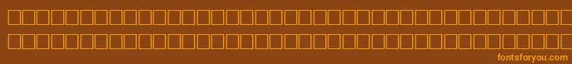 Шрифт EnlivenRegular – оранжевые шрифты на коричневом фоне