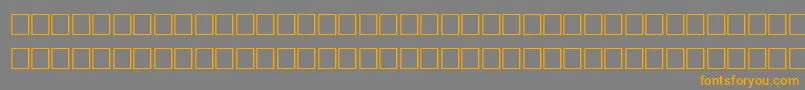 フォントEnlivenRegular – オレンジの文字は灰色の背景にあります。