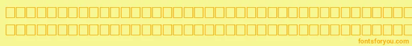 EnlivenRegular Font – Orange Fonts on Yellow Background