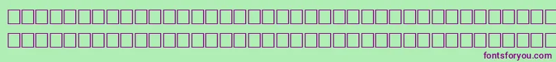 EnlivenRegular-fontti – violetit fontit vihreällä taustalla