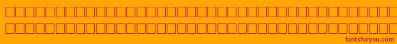 EnlivenRegular Font – Red Fonts on Orange Background