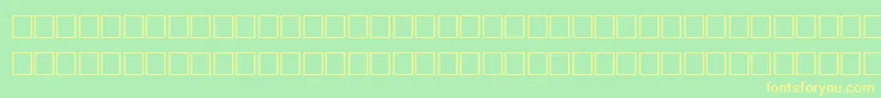 EnlivenRegular Font – Yellow Fonts on Green Background