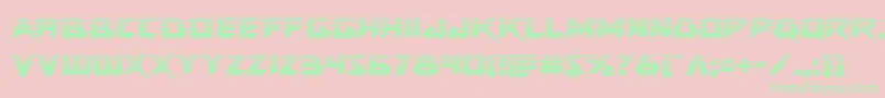 Skirmisherhalf Font – Green Fonts on Pink Background