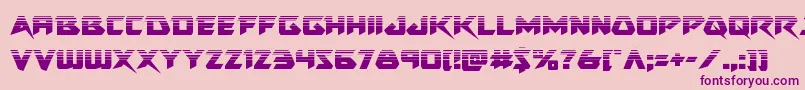 Skirmisherhalf Font – Purple Fonts on Pink Background