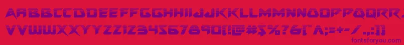 Skirmisherhalf Font – Purple Fonts on Red Background