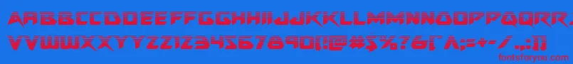 Skirmisherhalf Font – Red Fonts on Blue Background