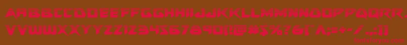 Skirmisherhalf Font – Red Fonts on Brown Background