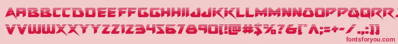 Skirmisherhalf Font – Red Fonts on Pink Background