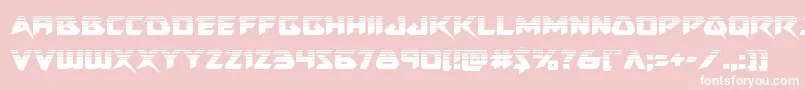Skirmisherhalf Font – White Fonts on Pink Background