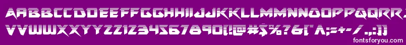 フォントSkirmisherhalf – 紫の背景に白い文字