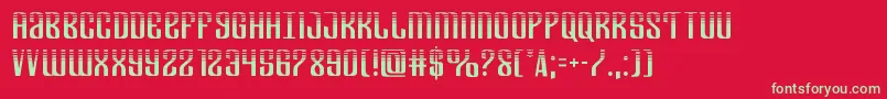 フォントDepartmenthhalf – 赤い背景に緑の文字