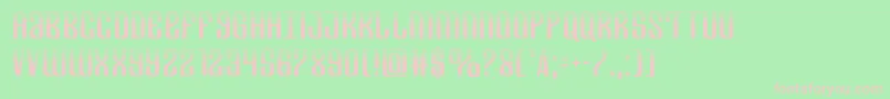 Departmenthhalf Font – Pink Fonts on Green Background