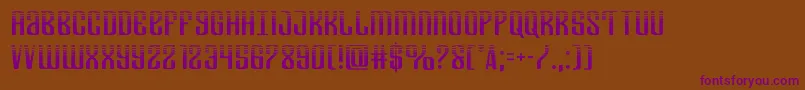 Departmenthhalf Font – Purple Fonts on Brown Background