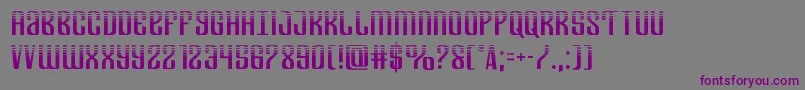 Шрифт Departmenthhalf – фиолетовые шрифты на сером фоне