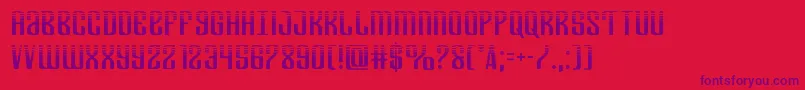 Departmenthhalf-fontti – violetit fontit punaisella taustalla