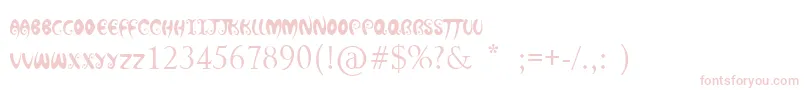 HotChocolateLatte Font – Pink Fonts on White Background