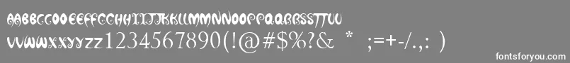 HotChocolateLatte Font – White Fonts on Gray Background
