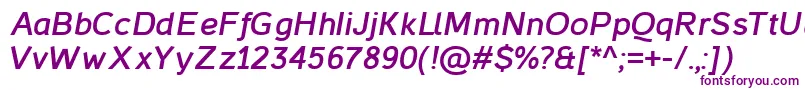 CasperBoldItalic Font – Purple Fonts on White Background