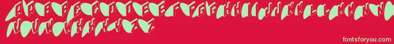 More about Typoshadows Font Typoshadows Font – Green Fonts on Red Background