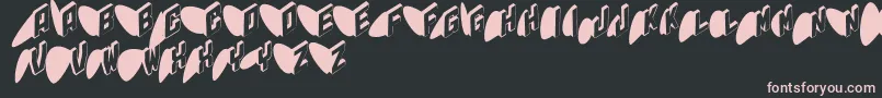 Typoshadows Font – Pink Fonts on Black Background