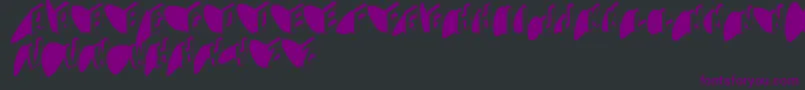 フォントTyposhadows – 黒い背景に紫のフォント