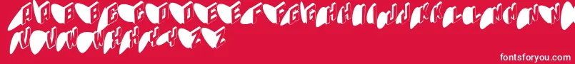 Typoshadows Font – White Fonts on Red Background