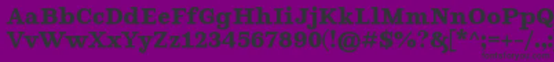 GhostlightBold Font – Black Fonts on Purple Background