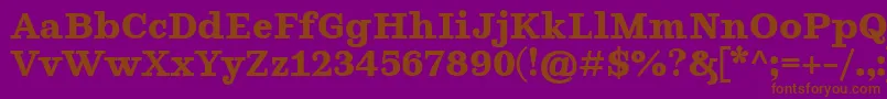 GhostlightBold Font – Brown Fonts on Purple Background