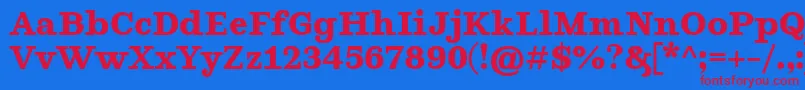 GhostlightBold Font – Red Fonts on Blue Background