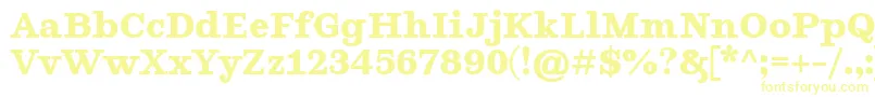 Шрифт GhostlightBold – жёлтые шрифты